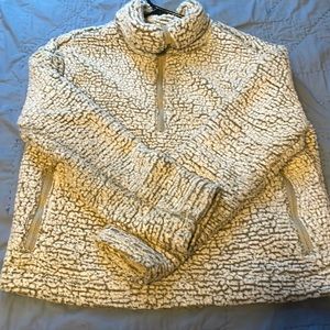 Womens Fuzzy Quarter Zip